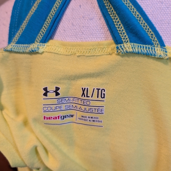UnderArmour fluorescent braided running tank XL - Picture 9 of 10